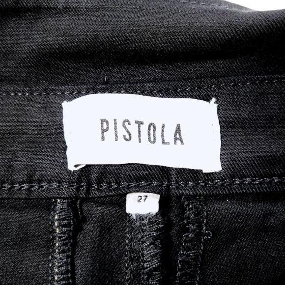 NWT Pistola Kori High Waisted Pleated Trouser Pants Sz. 27x29 Night Shift Black - Picture 4 of 10